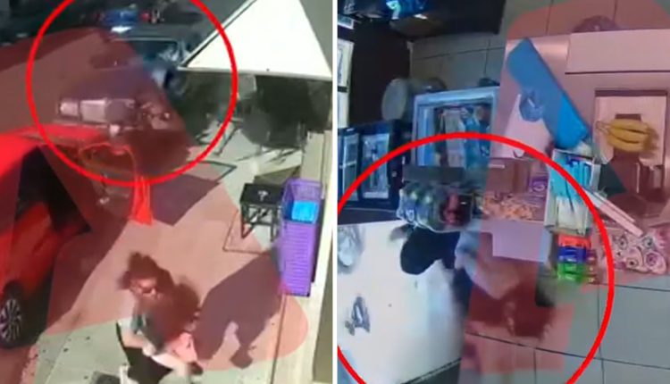 Ναύπακτος:-Μητέρα-με-το-παιδί-στην-αγκαλιά-βούτηξαν-σε-σούπερ-μάρκετ-για-να-αποφύγουν-ΙΧ-που-ερχόταν-καταπάνω-τους