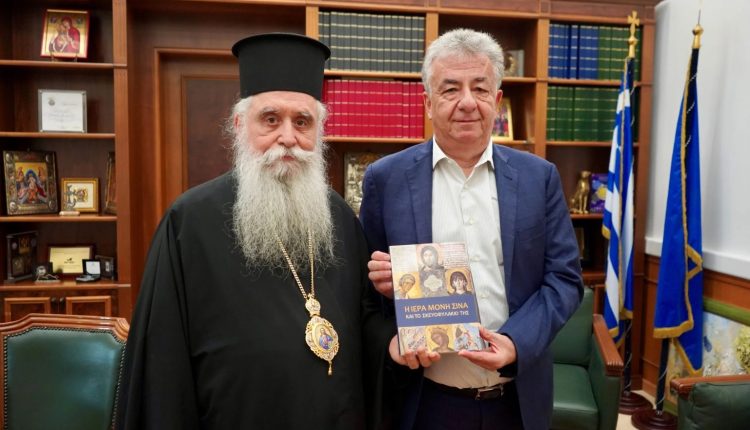 Επίσκεψη-του-Αρχιεπισκόπου-Σινά-στον-Περιφερειάρχη-Κρήτης