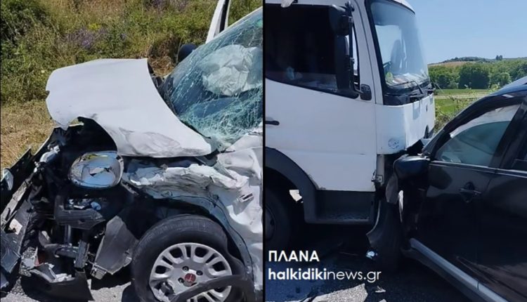 Χαλκιδική:-Τρία-παιδιά-ηλικίας-6,-7-και-9-ετών-τραυματίστηκαν-σε-καραμπόλα-τριών-οχημάτων