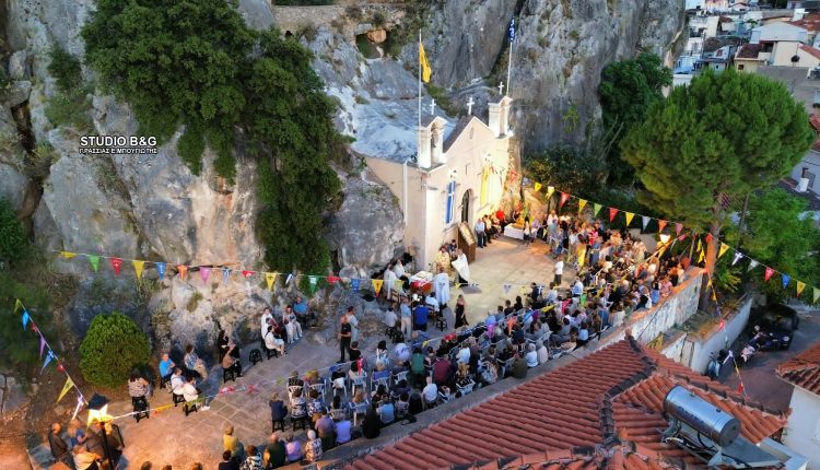 Πανηγύρισε-η-ιστορική-εκκλησία-–-σπήλαιο-των-Αγίων-Πάντων-στην-Πρόνοια-Ναυπλίου