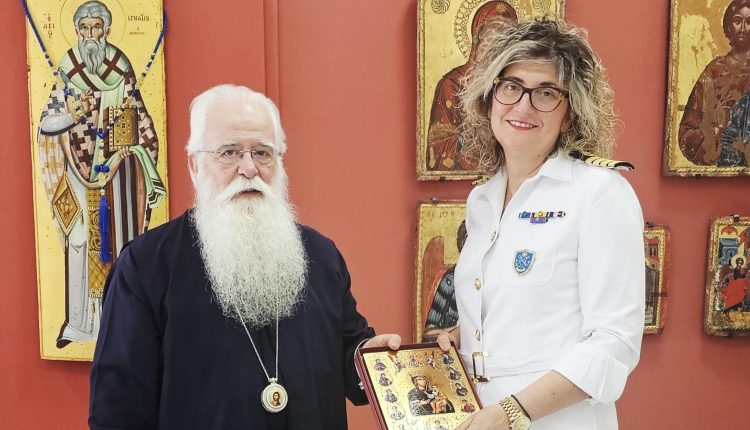 Επίσκεψη-της-νέας-Λιμενάρχου-Βόλου-στον-Μητροπολίτη-Δημητριάδος
