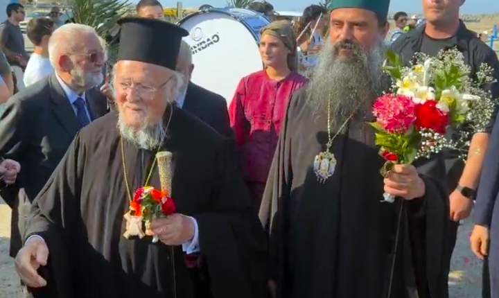 Θερμή-υποδοχή-στον-Οικουμενικό-Πατριάρχη-και-στον-Πατριάρχη-Βουλγαρίας-στην-Ίμβρο
