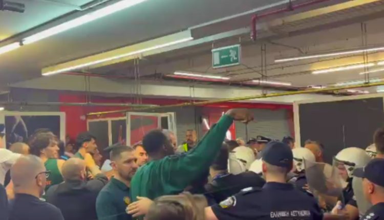 Ολυμπιακός-–-Παναθηναϊκός:-Νέο-βίντεο-με-την-ένταση-ανάμεσα-στους-«πράσινους»-και-τα-ΜΑΤ
