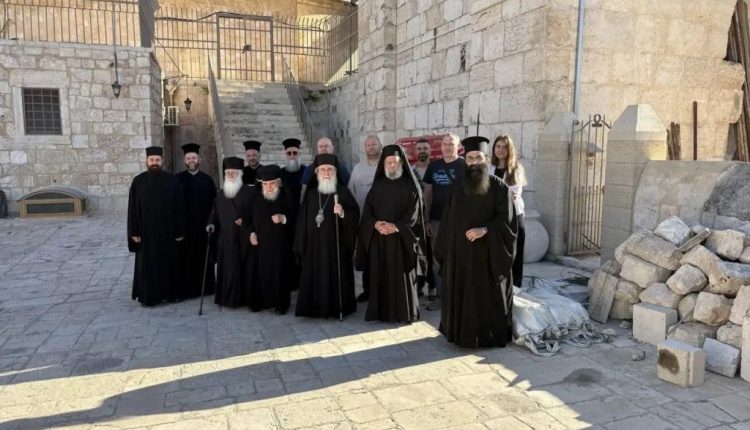 Ο-Πατριάρχης-Ιεροσολύμων-ευλόγησε-την-έναρξη-των-εργασιών-του-Παρεκκλησίου-των-Μυροφόρων