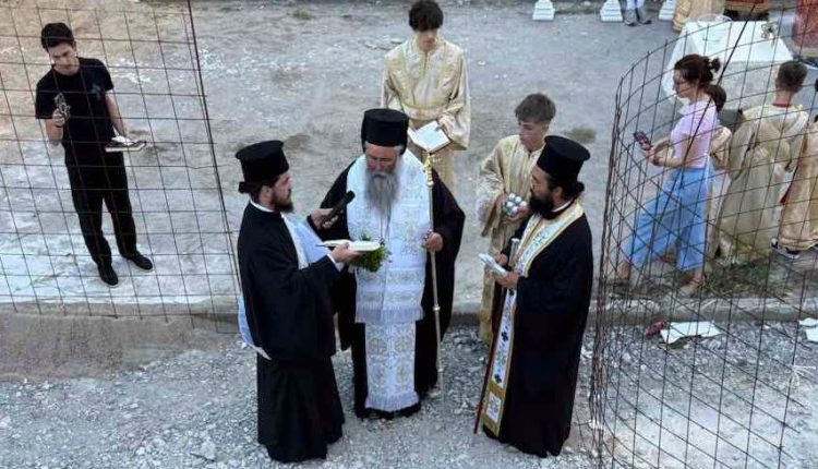 Θεμελίωση-καμπαναριού-Ιερού-Ναού-Αγίου-Μελετίου-Κατερίνης