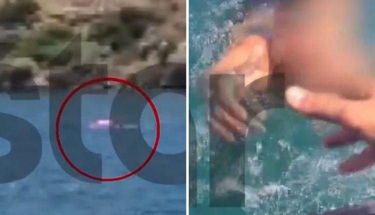 Καρέ-–-καρέ-η-διάσωση-παιδιού-και-της-μητέρας-του-στα-Μέγαρα-που-παρασύρθηκαν-στη-θάλασσα