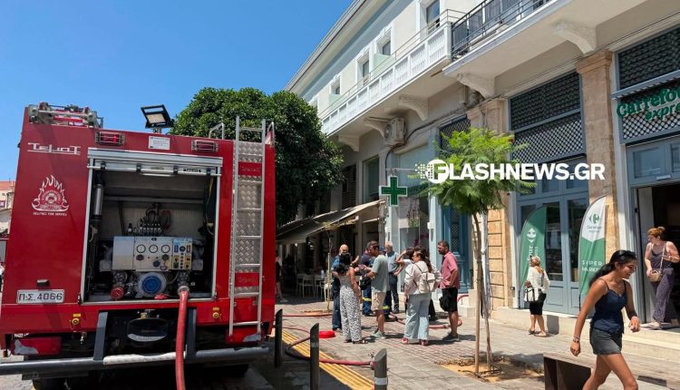 Χανιά:-Εκκενώθηκε-ξενοδοχείο-στο-κέντρο-της-πόλης,-λόγω-πυρκαγιάς