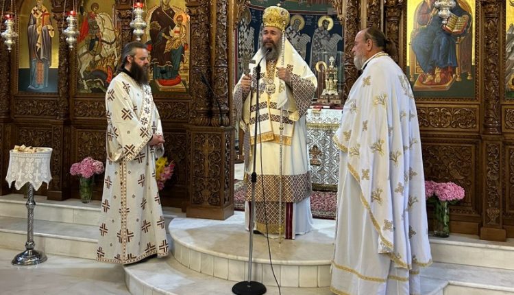 Ο-Μητροπολίτης-Φλωρίνης-στον-Ιερό-Ναό-Αγίου-Γεωργίου-Βεύης