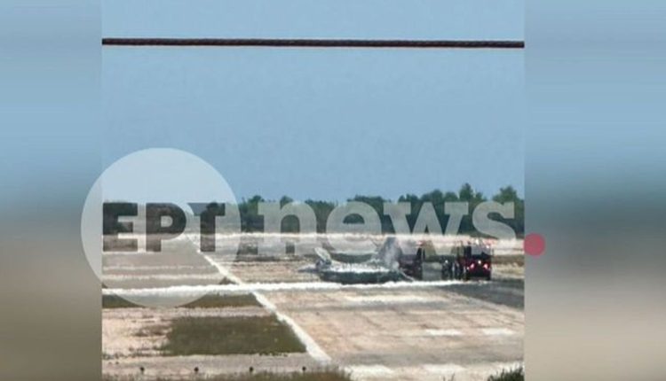 Αναγκαστική-προσγείωση-f-16-στο-αεροδρόμιο-της-Ζακύνθου-–-Καλά-στην-υγεία-του-ο-πιλότος