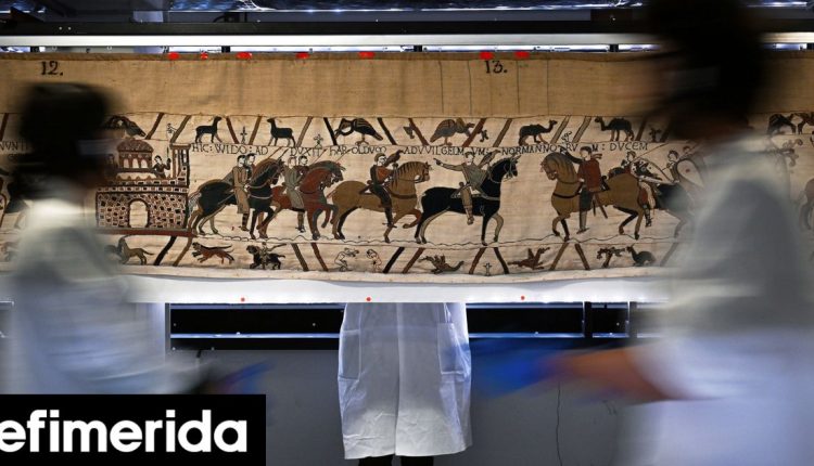Η-εμβληματική-«Ταπισερί-της-Μπαγιέ»-βγήκε-από-την-Γαλλία-πρώτη-φορά-εδώ-και-1.000-χρόνια-Πρωτοφανές-δάνειο-στο-Βρετανικό-Μουσείο,-φωτό-&-βίντεο