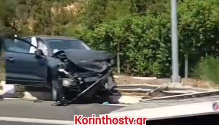 Νεμέα:-Φορτηγό-πέρασε-τις-μπάρες-βγήκε-στο-άλλο-ρεύμα-και-«καρφώθηκε»-σε-αυτοκίνητο-–-Τρία-άτομα-τραυματίστηκαν-σοβαρά