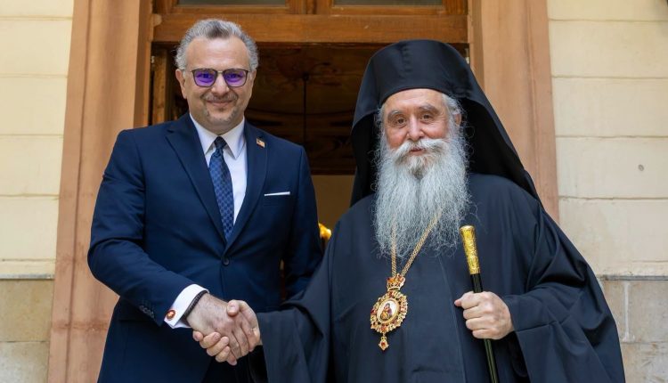 Συνάντηση-Αρχιεπισκόπου-Σινά-με-τον-Ανώτερο-Σύμβουλο-του-Προέδρου-των-ΗΠΑ-για-Μεσανατολικές-Υποθέσεις