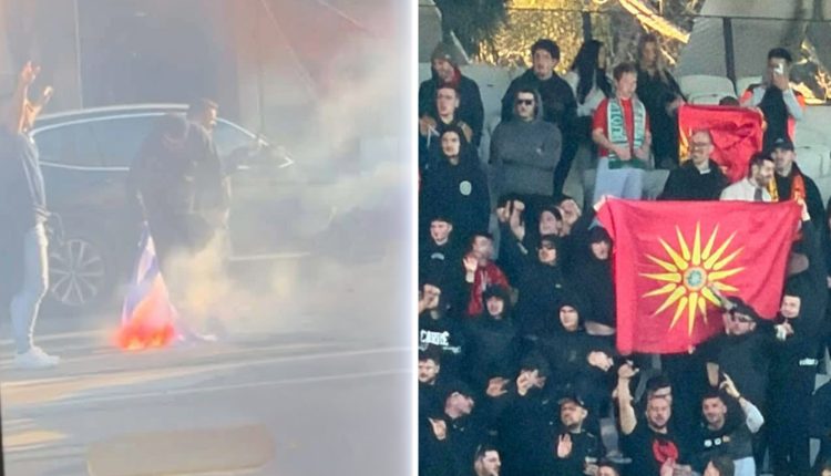 Έκαψαν-ελληνική-σημαία-στην-Αυστραλία-και-ύψωσαν-της-Βόρειας-Μακεδονίας-–-Σάλος-σε-αγώνα-ποδοσφαίρου