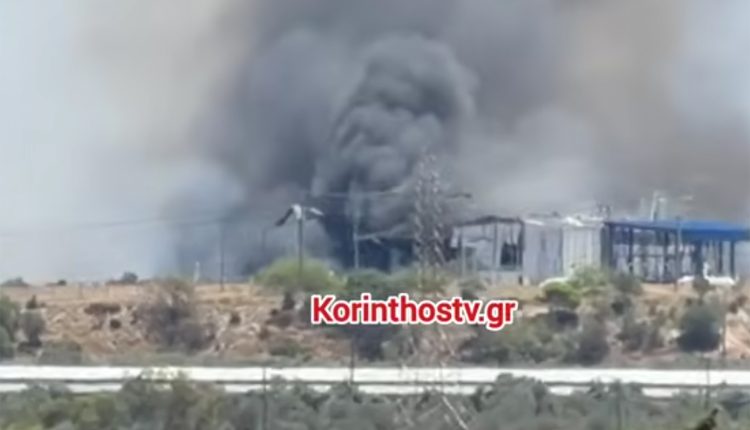 Σειρά-εκρήξεων-σε-εργοστάσιο-στα-Εξαμίλια-Κορινθίας-–-Νεκρός-εντοπίστηκε-ένας-άνθρωπος