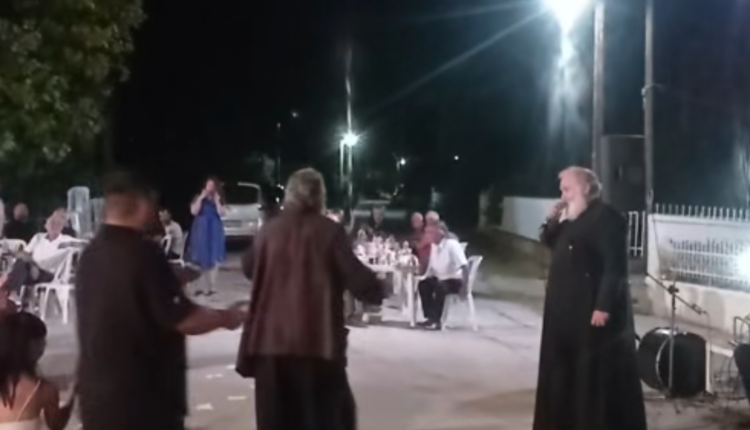 Ιερείς-έκλεψαν-την-παράσταση-σε-πανηγύρι-στις-Σέρρες-–-«Της-Γερακίνας-γιος»-τραγούδησε-ο-ένας,-ζεϊμπέκικο-χόρεψε-ο-άλλος