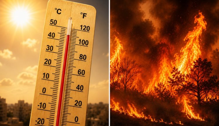 Ζέστη-διαρκείας-ενόψει-και-υψηλός-κίνδυνος-φωτιάς-–-Έως-39-βαθμούς-ο-υδράργυρος