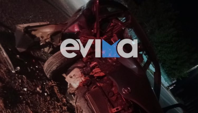 Σοβαρό-τροχαίο-στην-Εύβοια:-80χρονη-εγκλωβίστηκε-μετά-από-πρόσκρουση-σε-δέντρο