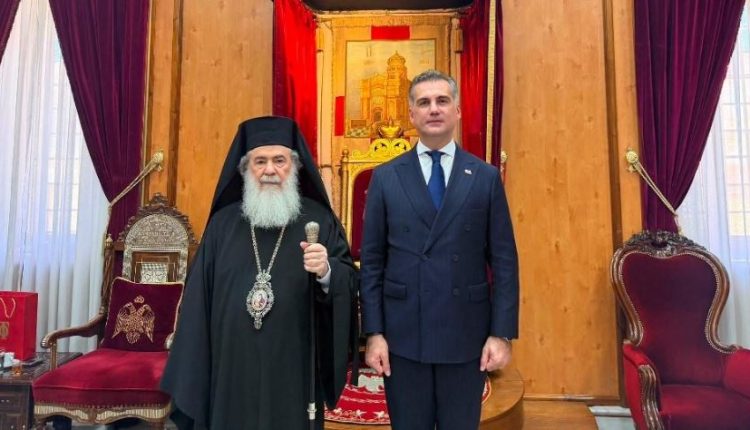 Ο-νέος-Πρέσβης-της-Γεωργίας-στο-Ισραήλ-στον-Πατριάρχη-Ιεροσολύμων