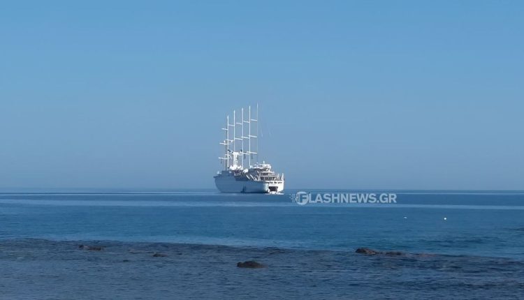 Το-μεγαλύτερο-ιστιοφόρο-κρουαζιερόπλοιο-του-κόσμου-βρέθηκε-στα-Χανιά-–-Δείτε-φωτογραφίες