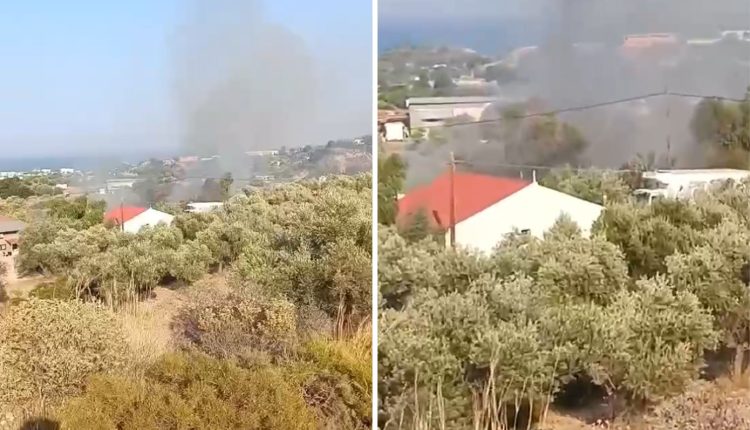 Φωτιά-στις-Καλυθιές-Ρόδου:-Ισχυρή-κινητοποίηση-της-Πυροσβεστικής