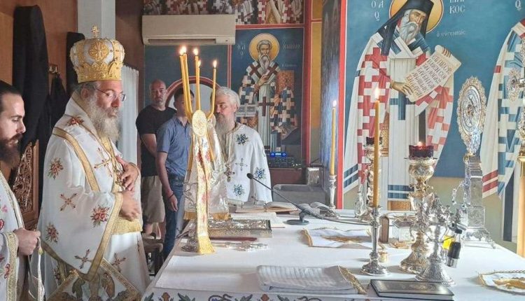 Ο-Μητροπολίτης-Ρεθύμνης-στην-Ιερά-Μονή-Αγίας-Αναστασίας-της-Ρωμαίας
