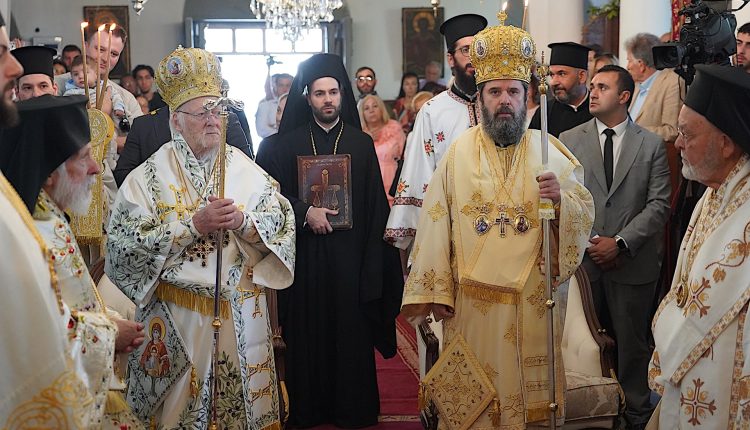 Συλλείτουργο-Οικουμενικού-Πατριάρχη-και-Αρχιεπισκόπου-Αλβανίας-για-την-εορτή-της-Κοιμήσεως-της-Θεοτόκου-στην-Ίμβρο