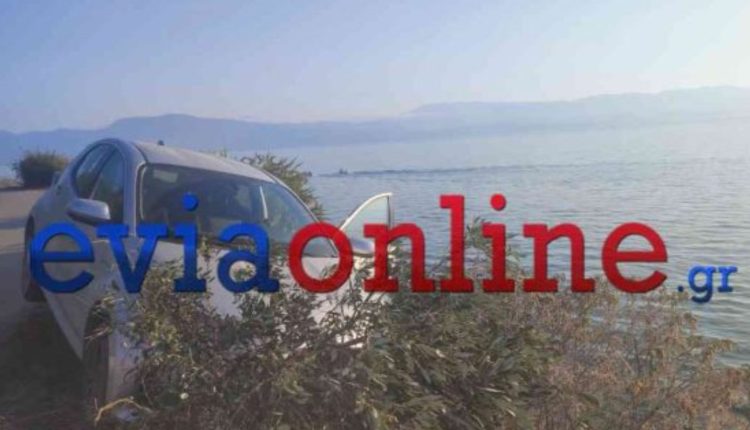 Τροχαίο-στην-Εύβοια:-Αυτοκίνητο-εξετράπη-της-πορείας-του-και-κατέληξε-δίπλα-σε-γκρεμό-–-Από-ύψος-15-μέτρων-έπεσε-ο-22χρονος-οδηγός