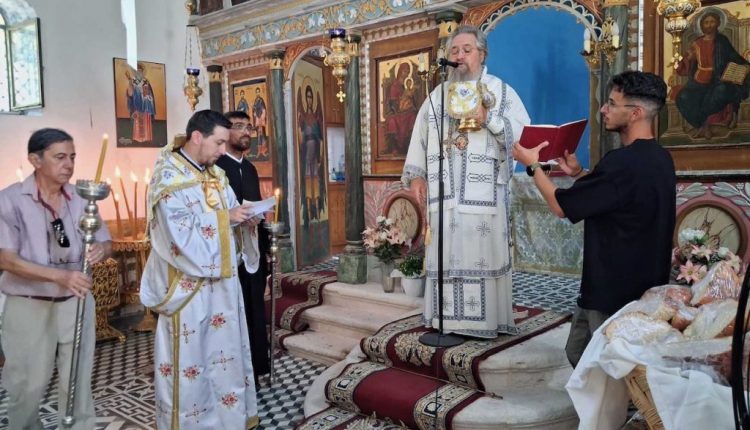 Ο-διήμερος-εορτασμός-της-Κοιμήσεως-της-Θεοτόκου-στο-“Κεφάλι”-Καλάμου-Λευκάδας