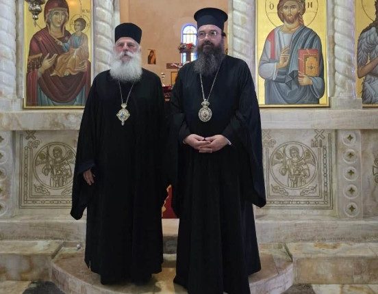 Συνάντηση-Μητροπολίτη-Κορυτσάς-με-τον-Μητροπολίτη-Πρέσπης-και-Πελαγωνίας