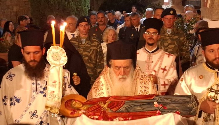 Λαμπρός-ο-εορτασμός-της-Αποδόσεως-της-Κοιμήσεως-της-Θεοτόκου-στην-Ιερά-Μονή-Μεγάλης-Παναγίας-Σάμου
