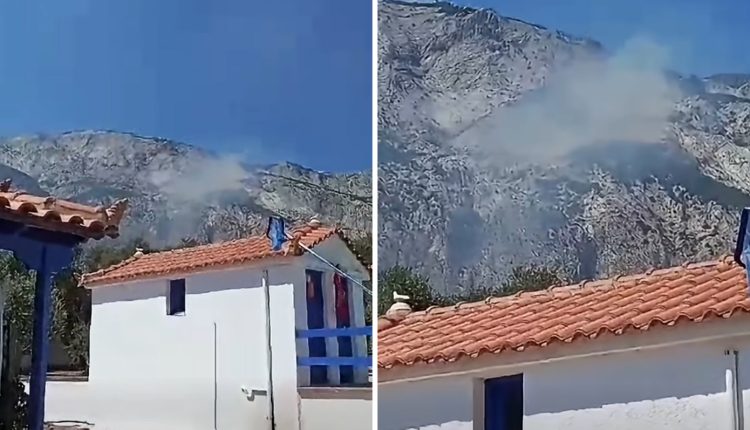 Σάμος:-Έκρηξη-βλήματος-μέσα-στις-φλόγες-στον-Μαραθόκαμπο-–-Βίντεο-ντοκουμέντο-από-το-παλιό-πεδίο-βολής