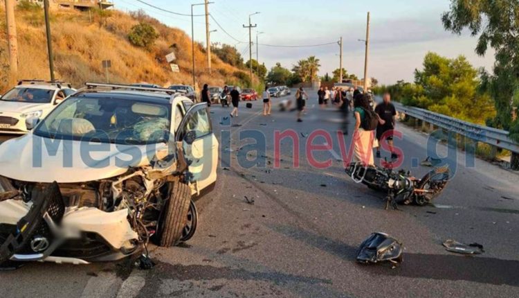 Σφοδρό-τροχαίο-στην-Αθηνών-–-Σουνίου:-Διαλύθηκε-η-μοτοσικλέτα-–-Νεκρός-ο-οδηγός,-σοβαρά-τραυματίας-η-συνεπιβάτιδα-του