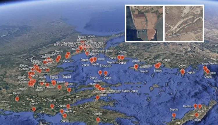 Τούρκοι-λένε-ότι-δημοσίευσαν-χάρτη-με-τις-αποθήκες-πυρομαχικών-σε-όλη-την-Ελλάδα:-«Ίσως-το-επόμενο-θέμα-να-είναι-τα-ραντάρ»