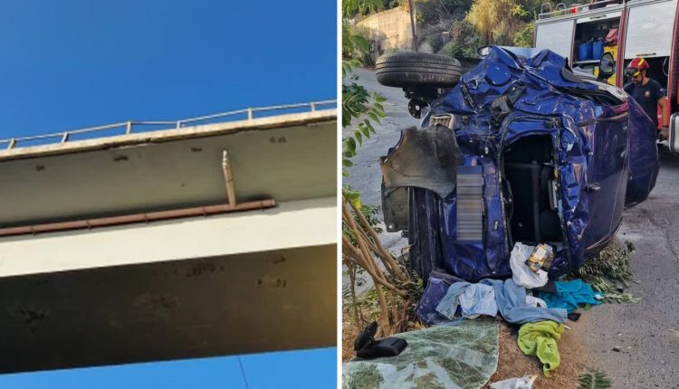 Αυτοκίνητο-έπεσε-από-γέφυρα-στην-Κρήτη-–-Τραυματίστηκαν-δύο-τουρίστες