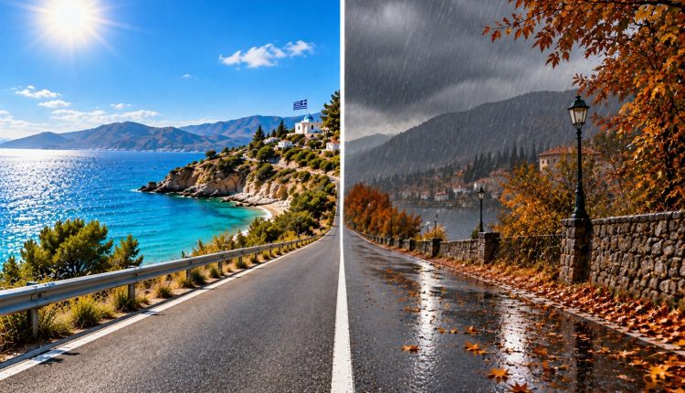 Καλοκαιρινό-το-Σαββατοκύριακο,-αλλά-από-Τρίτη-αλλάζει-ραγδαία-ο-καιρός-–-Βαρομετρικό-χαμηλό-με-βροχές-και-κρύο