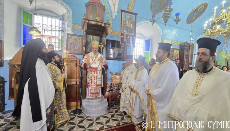 Ο-εορτασμός-της-μετακομιδής-του-Ιερού-Λειψάνου-του-Οσίου-Ιωσήφ-Γεροντογιάννη-στη-Σύμη