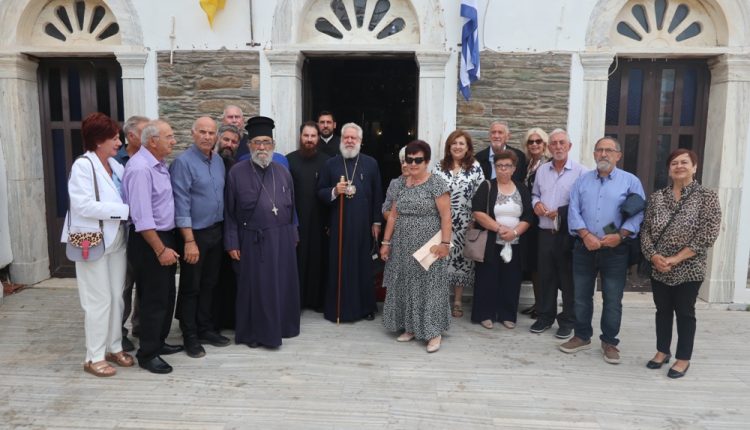 Ο-Σύρου-Δωρόθεος-στον-ΙΝ.-Αγίου-Γεωργίου-Κοχύλου-Άνδρου