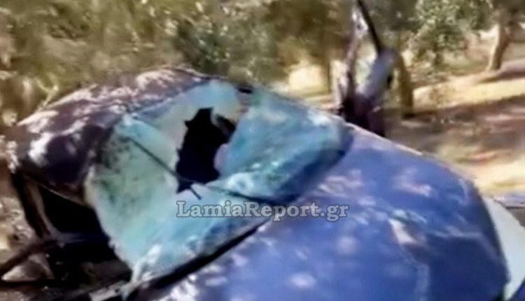 Περίεργο-περιστατικό-στη-Φθιώτιδα:-Παράτησαν-το-ΙΧ-σε-ελαιώνα-ύστερα-από-τροχαίο,-πήραν-τις-πινακίδες-και-εξαφανίστηκαν