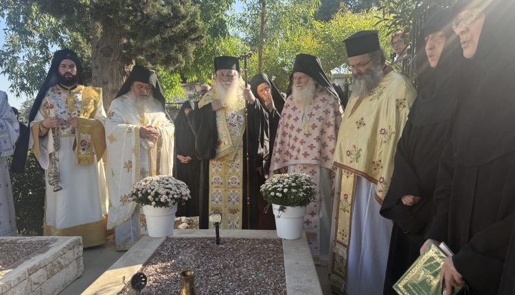 Αρχιερατικό-μνημόσυνο-της-μακαριστής-Γερόντισσας-Μακαρίας-στη-Μονή-Παμμεγίστων-Ταξιαρχών-Νέας-Επιδαύρου
