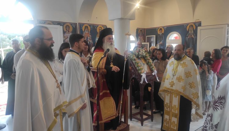 Ο-Μητροπολίτης-Κορίνθου-Παύλος-στην-εορτή-του-Αγίου-Ματθαίου-του-Ακτήμονος