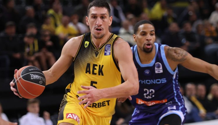 ΑΕΚ-–-Μύκονος-84-79:-Επιστροφή-στις-νίκες-με-πρωταγωνιστή-Λαρεντζάκη
