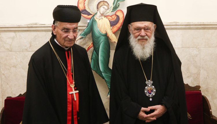 Επίσκεψη-του-Μαρωνίτη-Πατριάρχη-Αντιοχείας-στον-Αρχιεπίσκοπο-Ιερώνυμο