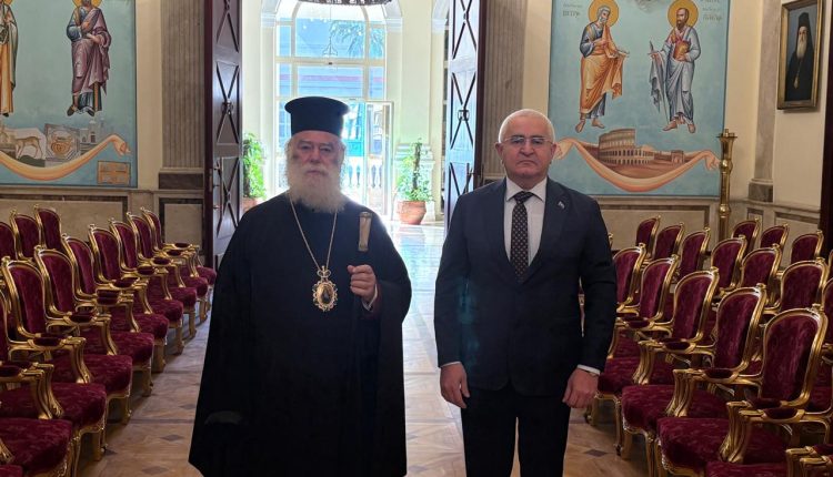 Ο-Πρέσβης-του-Αζερμπαϊτζάν-στην-Αίγυπτο-στον-Πατριάρχη-Αλεξανδρείας