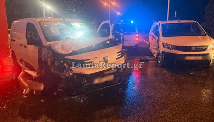 Σοβαρό-τροχαίο-στη-Λαμία-σε-σύγκρουση-δύο-αυτοκινήτων-–-Στο-νοσοκομείο-ένας-τραυματίας